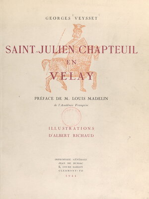 cover image of Saint-Julien-Chapteuil en Velay